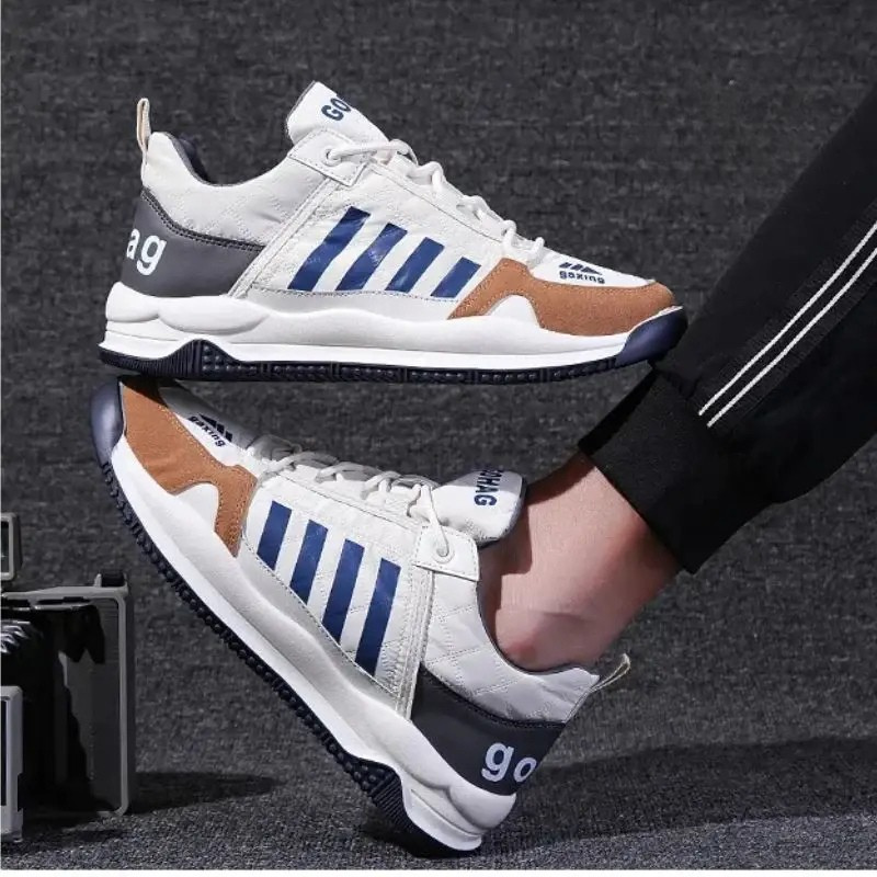 Tênis Masculino Ortopédico Casual em Couro Premium