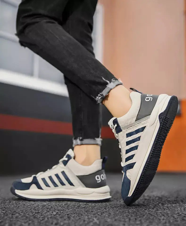 Tênis Masculino Ortopédico Casual em Couro Premium